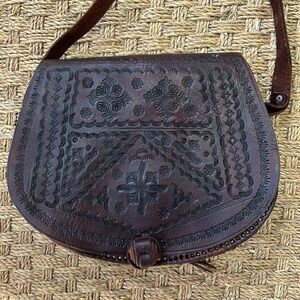 Moroccan leather purse
